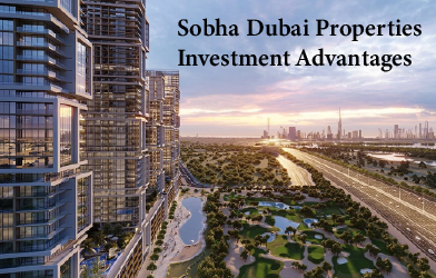 Lush green landscapes and modern residences at Sobha Hartland 2.