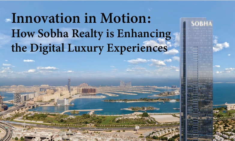 Dubai city skyline with modern buildings and palm trees along a wide street in daylight