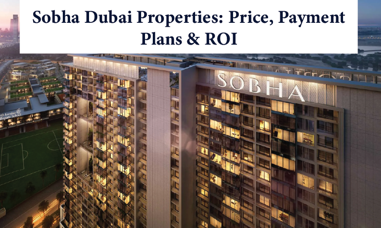 Dubai city night view with illuminated buildings and busy street with light trails