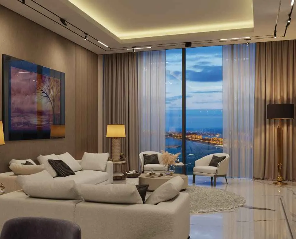 Modern apartment building in Dubai